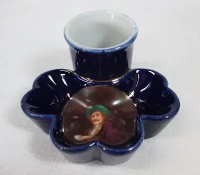 Continental Porcelain Match Box / Striker With Hand-painted Cavalier On It. • $29.99