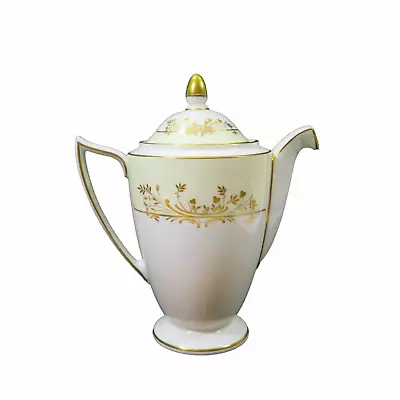 Vintage 1968 MINTON GOLD PANDORA H5230 Bone China Four Cup Tea Pot 7.25  Tall • $30