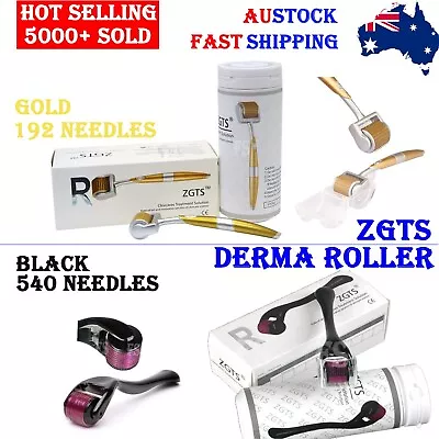 Zgts Titanium Derma Roller 192 Or 540 Micro Needles Scars Anti Aging Dermaroller • $25.50