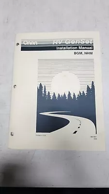 Onan  Rv Genset Installation Manualbgm Nhm 965-0631 9-96 • $19.95