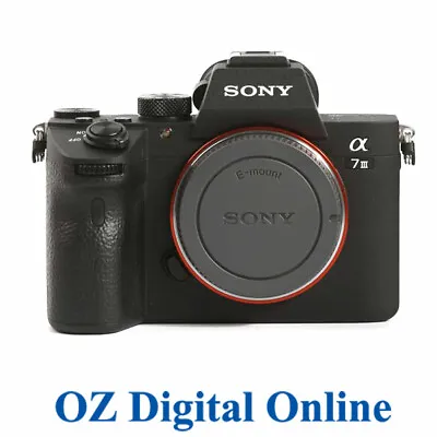 $2339 • Buy NEW Sony A7 III Body Black Mirrorless 24MP 4K Full HD Digital Camera 1Yr Au Wty