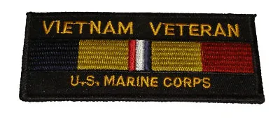 VIETNAM VETERAN US MARINE CORPS WITH COMBAT ACTION RIBBON PATCH Veteran Owned  • $8.98