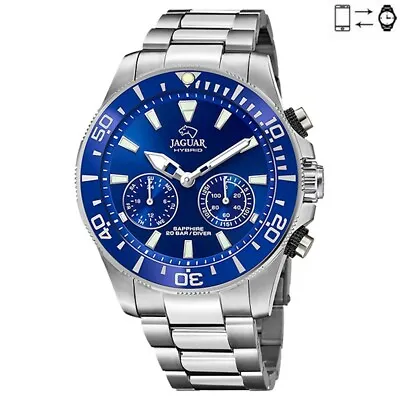 Connected Jaguar Hybrid Watch Steel Blue Dial And Bezel J888/1 • £294.55