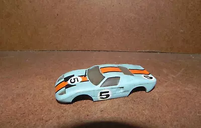 Vintage Aurora AFX #5 Gulf Ford GT HO Blue Slot Car ~ Body Only • $15