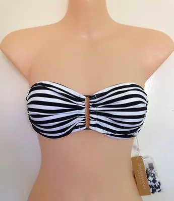 NWT Zimmermann Swim Wide Link Bra Bikini Top Wide Stripe Size 0 (L37) • $35