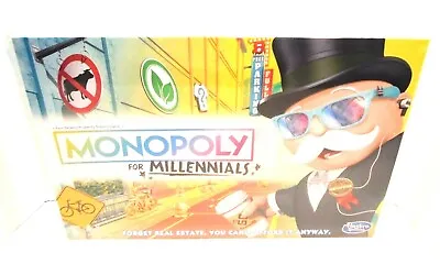 Monopoly For Millennials Board Game BRAND NEW Original Package Ages 8+ • $16.80