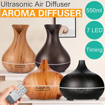 $21.99 • Buy 550ML Aromatherapy Diffuser Aroma Essential Oil Ultrasonic Air Humidifier Mist