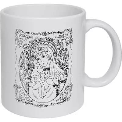 11oz (320ml) 'Madonna & Child' Ceramic Mug / Cup (MG00005999) • £11.99