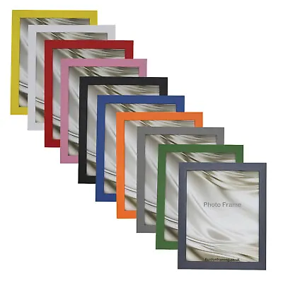Rainbow Colour Range WOOD Picture Frame Photo Frame Poster Frame Decor Red Blue • £8.95
