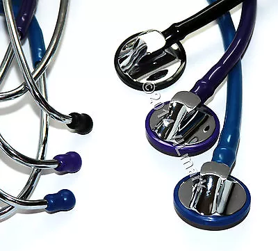 Professional Cardiology Stethoscope BLACK BLUE PURPLE 14a Pick  Up Your Color • $21.99