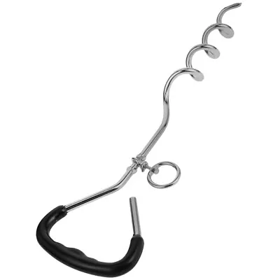 Dog Tie Out Stake Spiral Ground Anchor For Outdoor Activities-NV • £11.99