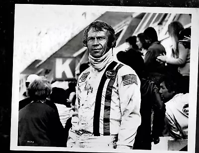 8x10-b&w Photo Of-scene-steve  Mcqueen - Race Car Uniform • $1.09