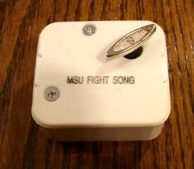 SANKYO 18 NOTE WIND UP MUSIC BOX MOVEMENT MSU FIGHT SONG Michigan State • $9.99