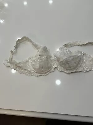La Perla White Lace Bra Size 38 • $9.99
