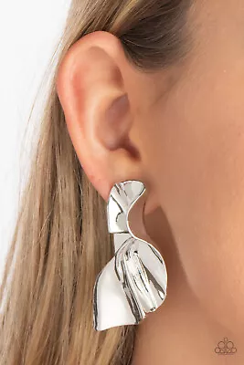 Paparazzi METAL-Physical Mood - Silver Post Earrings • $3.50