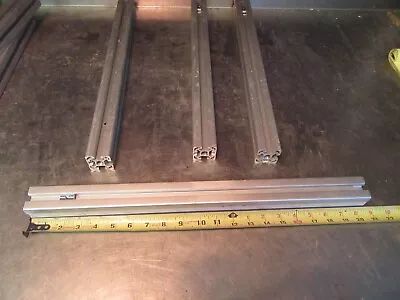 #32 EXTRUDED ALUMINUM T-SLOT 40 Mm X 40 Mm X 23 1/4  REXROTH 4 SLOT LOT OF 2  • $39.99