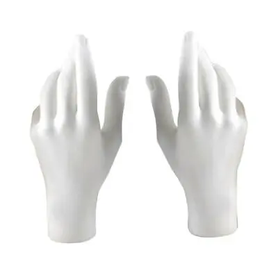 2 Pieces Female Mannequin Hand Display Model For Jewelry/Rings Holder White • £14.81