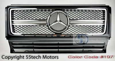 ✅ ✅ ✅ ✅ ✅ ✅ G Wagon W463 Grille Grill G500 G55 G63 Star Emblem Black Chrome 2017 • $149.99