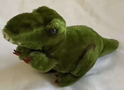 Vtg 1980 R Dakin Green Plush Stuffed Dinosaur Toy • $6.99