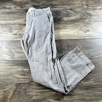 J Crew Broken In Urban Slim Chino Pants Mens 30x28 Gray Khakis Preppy Casual • $15.97