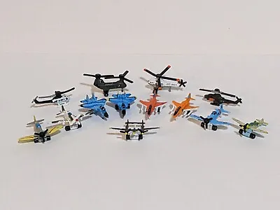 Lot Of 13 Micro Machines Military Propeller Planes Fighter Jet Helicopters  • $44.99