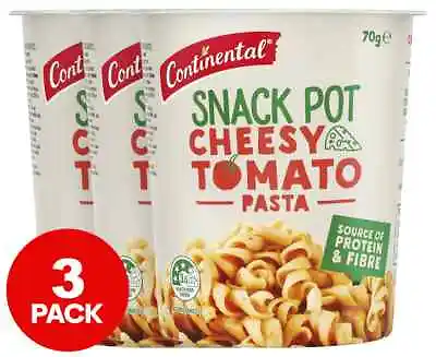 3 X Continental Snack Pot Cheesy Tomato Pasta 70g • $11.74