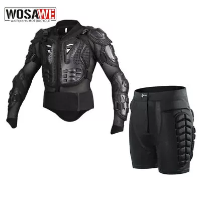 Motorcycle Full Body Armor Hip Protective Shorts Chest Protector Adults • $77.29