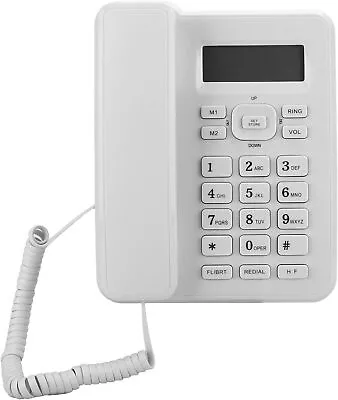 Yctze Corded Phone Landline Phone With Answering Machine DTMF/FSK Dual System • £27.37