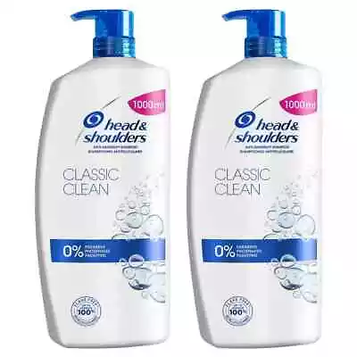 Head & Shoulders Shampoo Anti-dandruff Classic Clean Bulk 2 X 1 Litre Bottle • £19.98