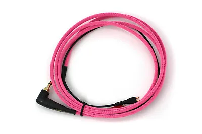 $52.54 • Buy Sennheiser HD25 HD 25-1 Replacement Cable 1.5m Angled Jack Wrapped In UV Pink
