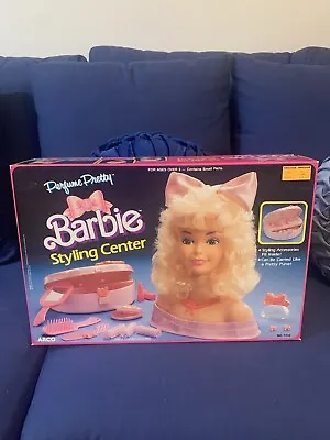 Vintage 1987 Barbie Perfume Pretty Styling Center #7938 Mattel Styling Head • $299.99