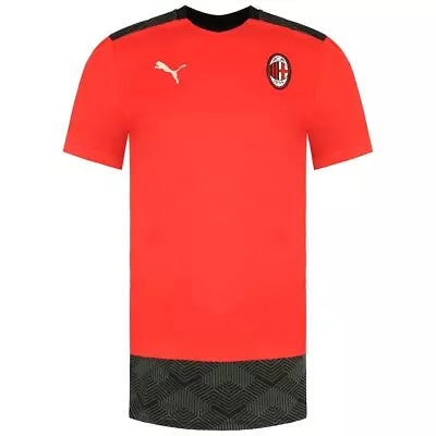 Puma 20/21 A.C. Milan 1899  Crew Neck Red Mens Football Shirt T-Shirt 758215 01 • £20.49