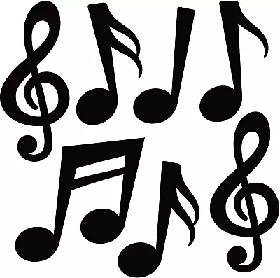 40 Pieces Music Notes Cutouts Music Party Decorations Musical Notes Silhouette F • $27.79