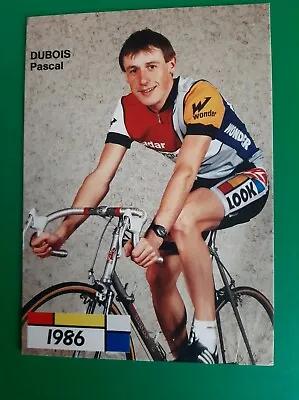CYCLING Cycling Card PASCAL DUBOIS Team LA VIE CLAIRE WONDER 1986 • $4.24