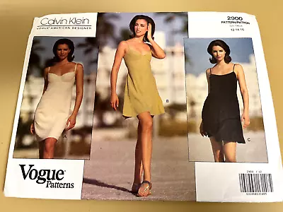 Vogue 2900 UNCUT Sewing Pattern Misses' Petite Dress Size 12-16 Calvin Klein • $31.99