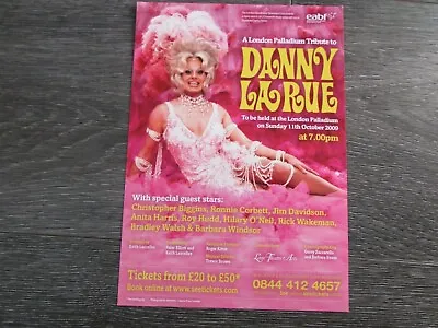 Danny La Rue London Palladium Tribute 2009 Many Star Attendees Theatre Flyer • £9.99