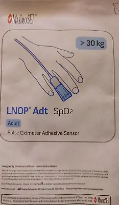 New Adult SpO2 Adhesive Sensor LNOP Adt  30 Kg - Sleep Studies - Polysomnography • $10