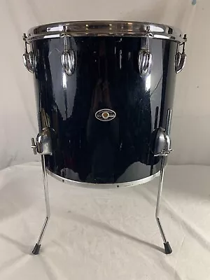 VINTAGE Slingerland 16” Black Concert/melodic Floor Tom .  5 Ply Maple • $179.99