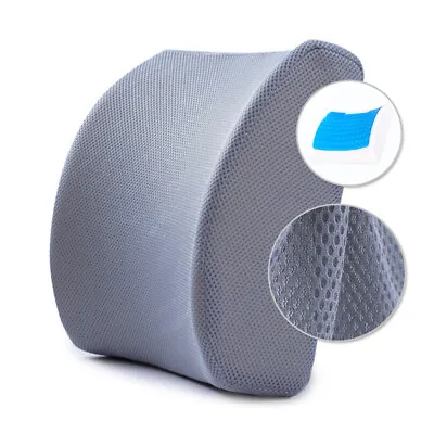 Memory Foam Back Lumbar Support Pillow Cooling Gel Car Office Chair Cushions • $17.88