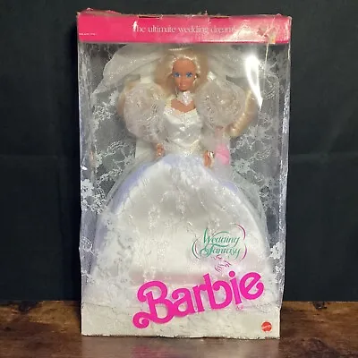 Vintage 1989 Wedding Fantasy Barbie Doll. Damaged Box Mattel • $19.95