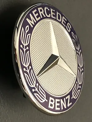 Mercedes Benz OEM Flat Hood Emblem C-Class W202 W203 W204 NEW 2048170616 BLUE • $25