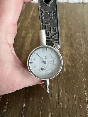Mitutoyo No. 1044 Dial Indicator 0.01 Mm Working Plus Mighty Mag • $100