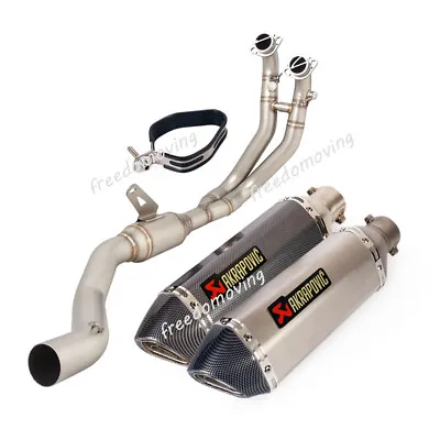 For Aprilia RS 660 TUONO 660 2021-2023 Slip On Exhaust System Front Tail Pipe • $296.24