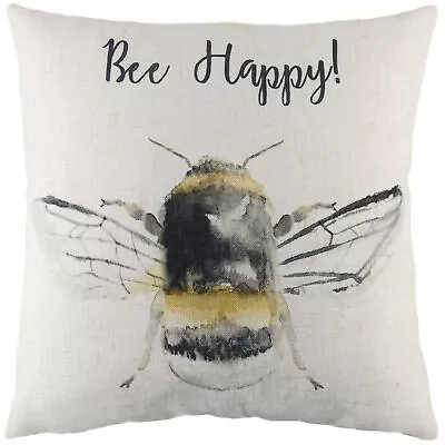 Evans Lichfield Bee Happy Printed Cushions • £9