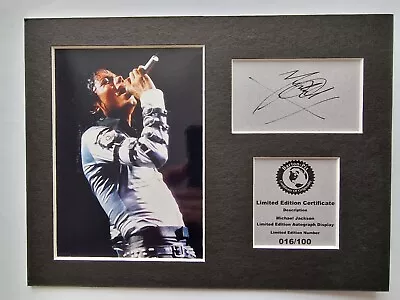 Limited Edition Michael Jackson Autograph Display #016/100 • £4.99