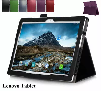 Lenovo Tab E10 10.1  Inch Tablet Leather Flip Folding Stand Case Cover E10 2019 • $12.93