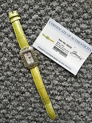 925 Sterling Silver & Peridot Watch Wristwatch (Gems TV +Cert) • £45