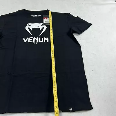 Venum Black Short Sleeve Crew Neck Classic Pullover T-Shirt Mens Size Medium • $19.99