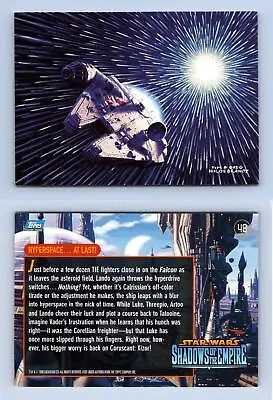 Hyperspace... At Last! #48 Star Wars Shadows Of The Empire 1996 Topps Card • $1.23