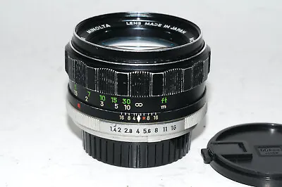 58mm F/1.4 Minolta Rokkor-PF SR Prime Lens • $67.58